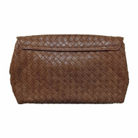 Bottega Veneta Clutch en Cuir en Taupe