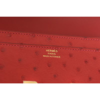Hermès Constance Wallet Leather in Red