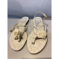 Christian Dior Sandals Leather in White