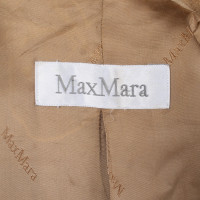 Max Mara Jacke/Mantel aus Wolle in Beige