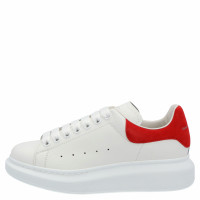 Alexander McQueen Sneaker in Pelle in Bianco