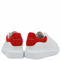 Alexander McQueen Sneaker in Pelle in Bianco