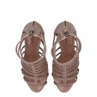 Alaïa Sandals Leather in Pink