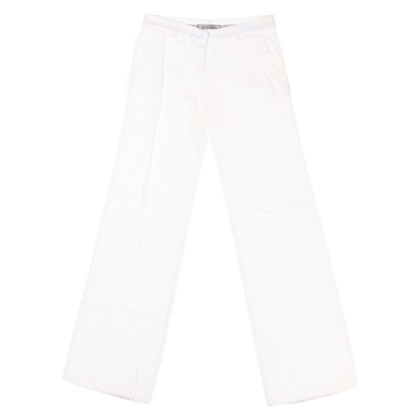 Sport Max Paire de Pantalon en Coton en Blanc