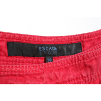 Escada Trousers Linen in Red