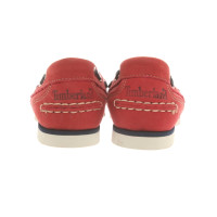 Timberland Chaussures à lacets en Cuir en Rouge