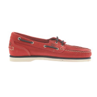 Timberland Chaussures à lacets en Cuir en Rouge