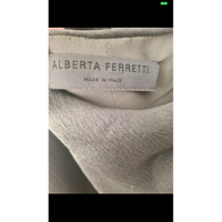 Alberta Ferretti Oberteil aus Seide in Grau