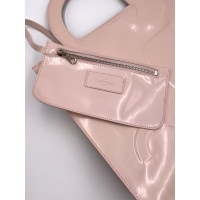 Courrèges Handbag Patent leather in Pink