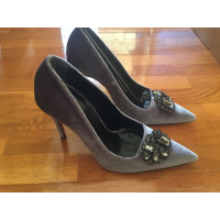 Liviana Conti Pumps/Peeptoes Leather in Grey