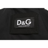 Dolce & Gabbana Giacca/Cappotto in Pelle in Nero
