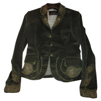 Ermanno Scervino Velvet jacket with embroidery