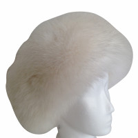 Prada Cashmere hat with Fox fur trim