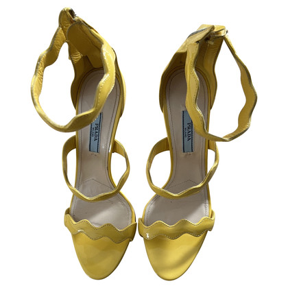 Prada Sandals Leather in Yellow