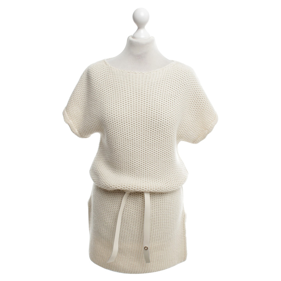 Hermès vestito lavorato a maglia in crema