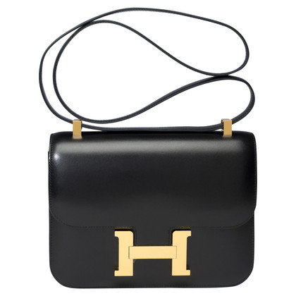 Hermès Constance Leather in Black