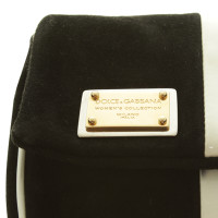Dolce & Gabbana Clutch in Schwarz-weiß