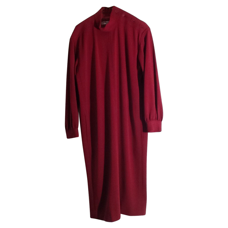 Yves Saint Laurent Kleid aus Wolle in Bordeaux