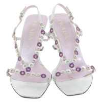 Prada Sandalen Leer in Violet