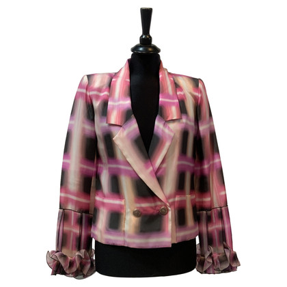 Chanel Jacke/Mantel aus Seide in Rosa / Pink