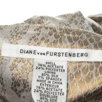 Diane Von Furstenberg Bustier jurk met animal print
