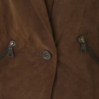 Set Suede jacket in Brown
