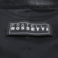 Fratelli Rossetti Jacke/Mantel aus Leder in Schwarz