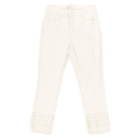 Tory Burch Trousers Cotton in Beige