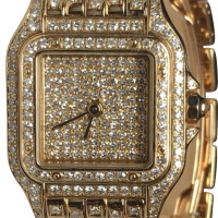 Cartier Panthere Uhr mit Diamanten