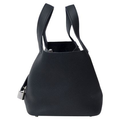 Hermès Picotin Lock PM 18 aus Leder in Schwarz