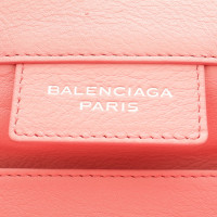 Balenciaga Lederclutch in Rosa