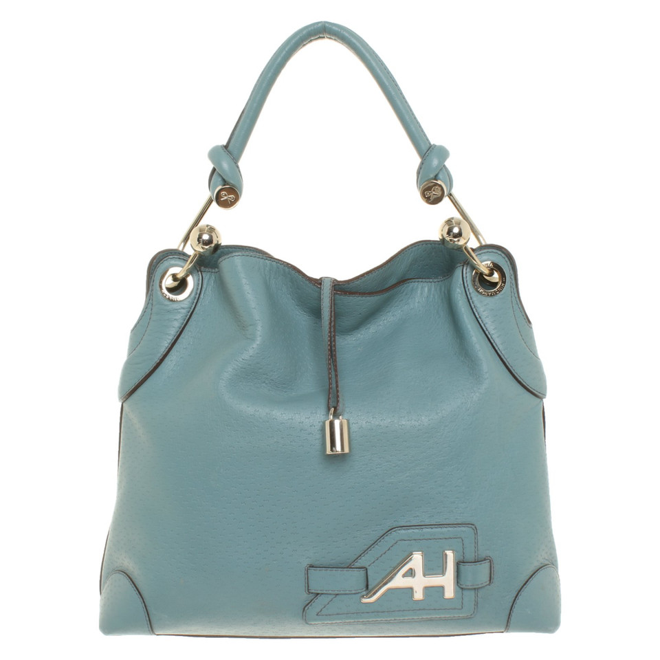 Anya Hindmarch Handbag Leather in Turquoise