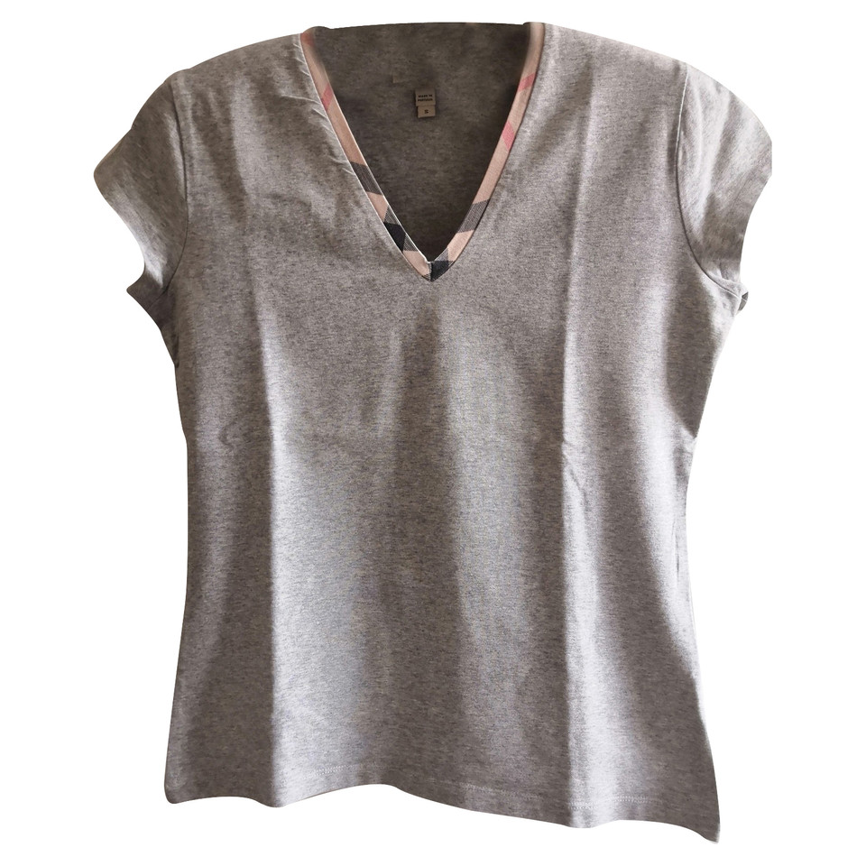 Burberry Top Cotton in Grey