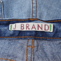 J Brand Jupe en jean d'aspect usé