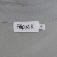 Filippa K Blusa in seta in grigio argento