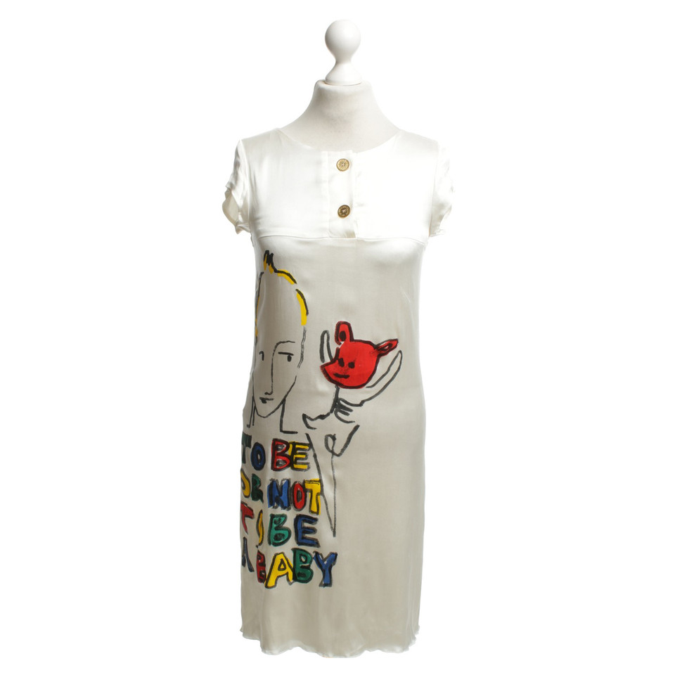 Jc De Castelbajac Satijnen jurk met motief druk