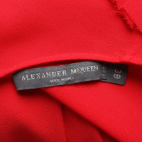 Alexander McQueen Top Silk in Red