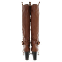L'autre Chose Leather boots in brown