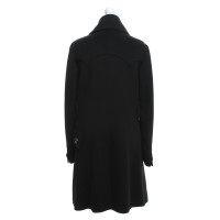 Burberry cappotto asimmetrico in nero