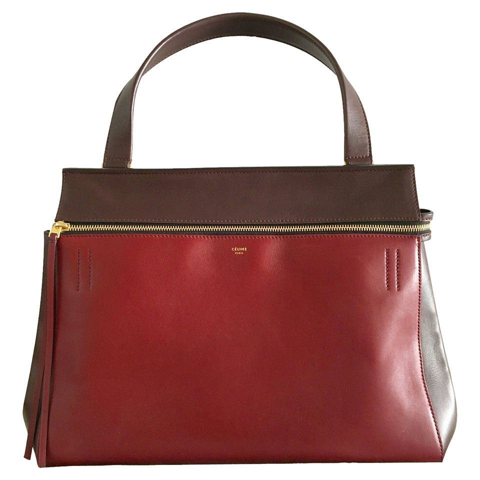 Céline Handtasche aus Leder in Bordeaux