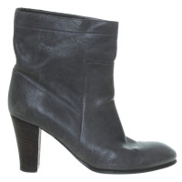 Hugo Boss Grey leather ankle boots