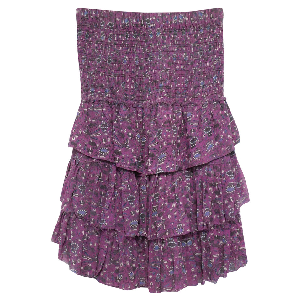 Isabel Marant Skirt Silk in Fuchsia