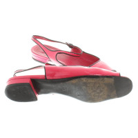 Prada Sandals pink patent leather