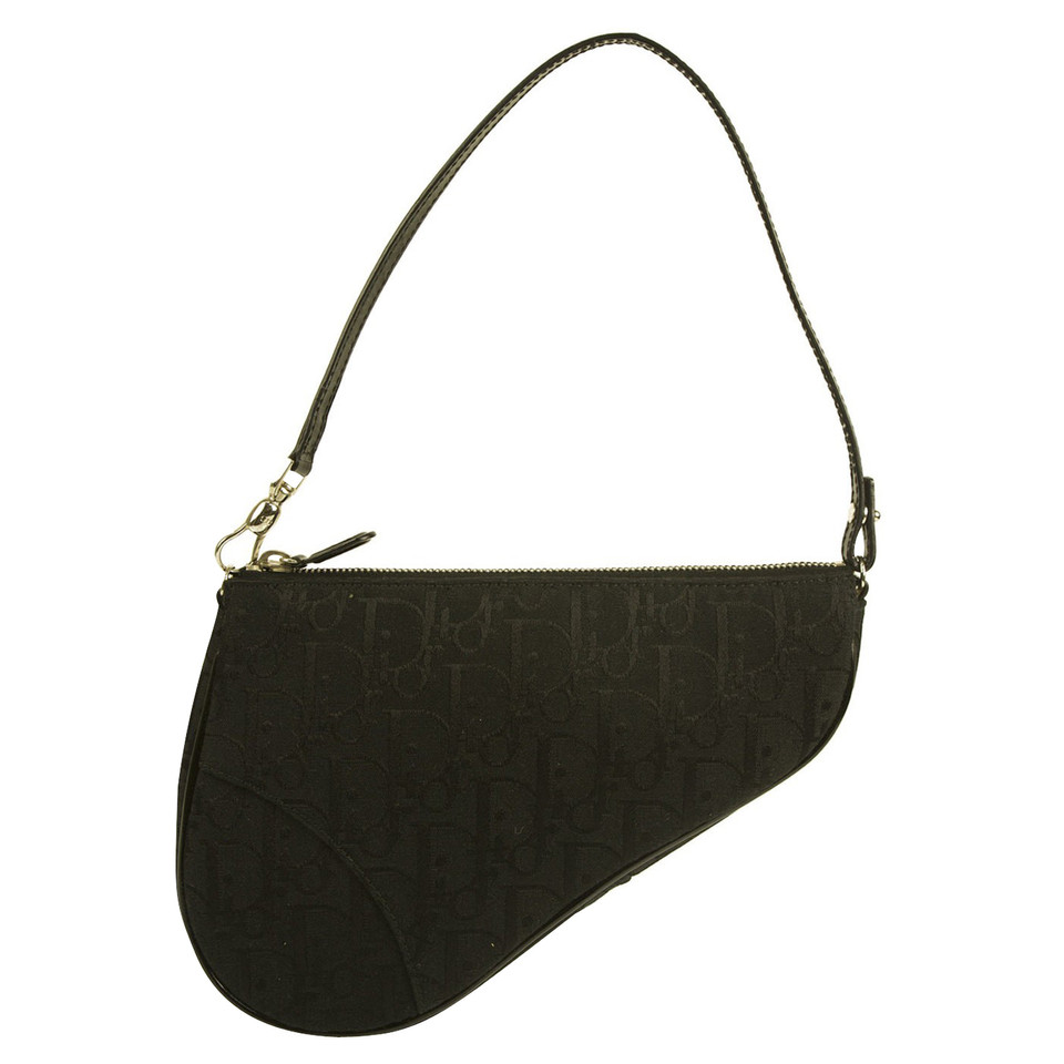 Christian Dior black monogram mini saddle bag - Buy Second hand Christian Dior black monogram ...