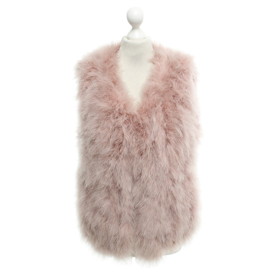 Marc Cain Feather vest in rose