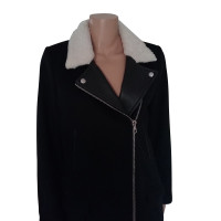 Set Winter coat with leather details
