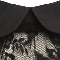 Twin Set Simona Barbieri Kanten blouse in zwart