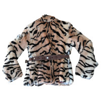 Thes & Thes Fur coat with Tiger-print 