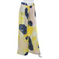 Lala Berlin Silk trousers with floral print