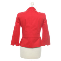 Max Mara Jacket/Coat Cotton in Red